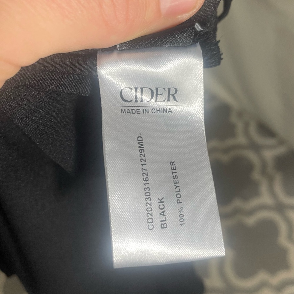 Cider Cut Out Ruched Black Midi Dress Size XL - Picture 10 of 11